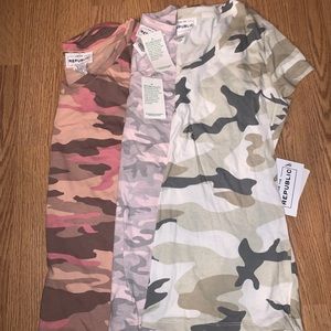 Camo V necks